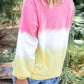 Seindeal Tie Dye Print Plus Size T-Shirt for Women Comfy Round Neck Casual Long