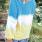 Seindeal Tie Dye Print Plus Size T-Shirt for Women Comfy Round Neck Casual Long