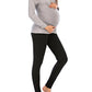 Seindeal Solid Color V-neck Long Sleeve Maternity Nursing T-Shirt