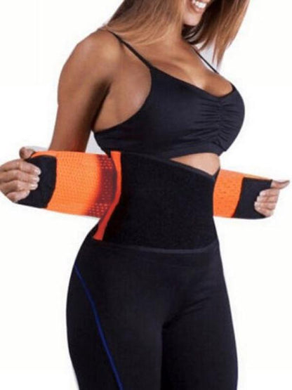 Seindeal Orange Solid Adjustable Belly Corset Maternity Support Belt