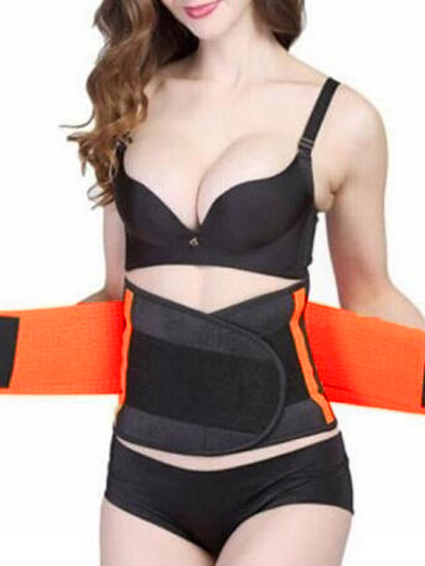 Seindeal Orange Solid Adjustable Belly Corset Maternity Support Belt