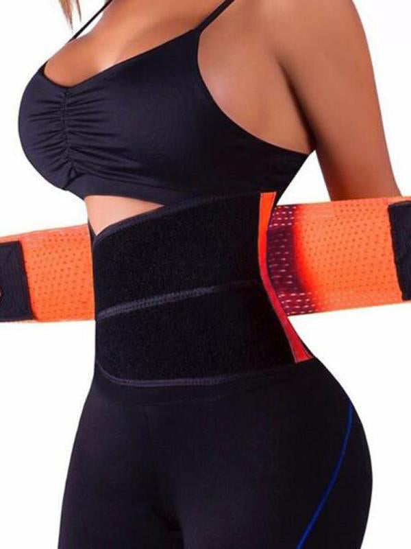 Seindeal Orange Solid Adjustable Belly Corset Maternity Support Belt