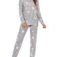 Starry Two Piece Round Neck Long Sleeve Pajamas Maternity Casual Jumpsuit