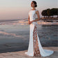 Lace Flowers Round Neck Sleeveless Bodycon Grenadine Maternity Maxi Dress