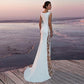 Lace Flowers Round Neck Sleeveless Bodycon Grenadine Maternity Maxi Dress