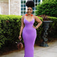 Spaghetti Strap Offshoulder Bodycon Maternity Baby Shower Dress