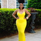 Spaghetti Strap Offshoulder Bodycon Maternity Baby Shower Dress