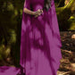 Patchwork Ruffle Off Shoulder Dacron Boat Neck Bell Sleeve Elegant Maxi Dress