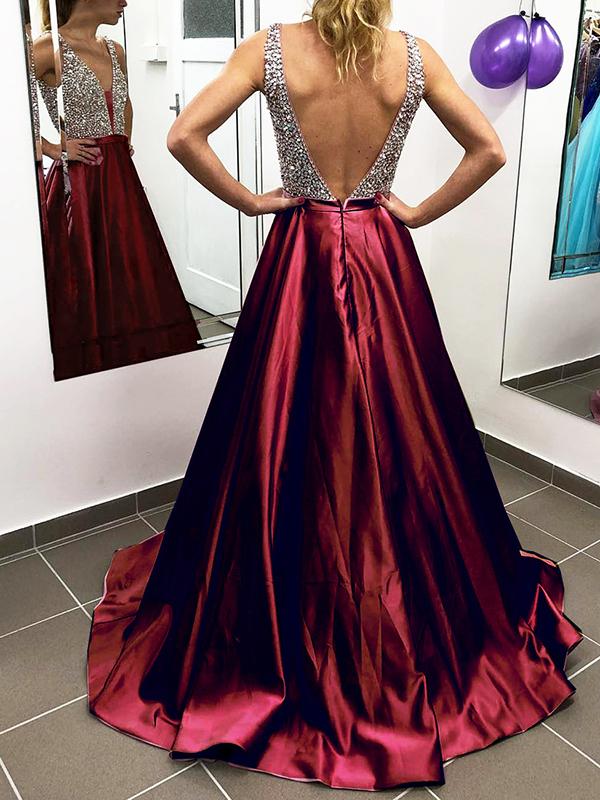 Sequin Big Swing Prom Evening Party Floor Length Sleeveless Elegant Red Maternity Maxi Dress