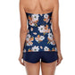 Floral Tie Back Fashion Maternity One-Pieces Swimwear