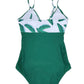 Leaves Halter One-Pieces Cute Maternity Swimwear