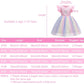 Seindeal Girls Unicorn Dress Summer Rainbow Tulle Grils' Dresses Kids Princess Dress for Cosplay Wedding Birthday Party Casual Outfits Clothing 2-10 Years