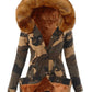 Camouflage Drawstring Hoodie Long Sleeve Fashion Maternity Fatigue Fur Coat