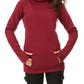 Seindeal Burgundy Plus Size Baby Breast Feeding Maternity Nursing Sweatshirt