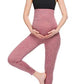 Seindeal Solid High Waisted Sports Yoga Maternity Long Legging
