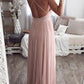 Backless Deep V-Neck Spaghetti Straps Women Maxi Dresses Tulle Dress Evening Dress Ball Gown