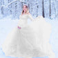 Off Shoulder Bodyocn Long Sleeve Tulle Tutu Babyshower Maternity Maxi Dress
