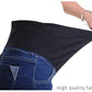 Women Plus Size Maternity Shorts Jean Over The Belly Stretch High Rise Comfy Blue Distressed Pregnancy Shorties Summer