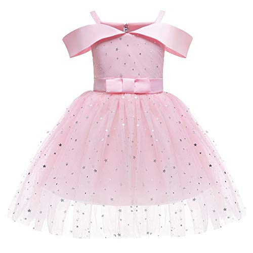 Toddler Gown Rainbow Pageant Dress for Girls Tutu Party Sparkly Princess Gown 2-10Years