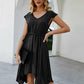Seindeal Midi dress, summer dress, beach dress, drawstring irregular
