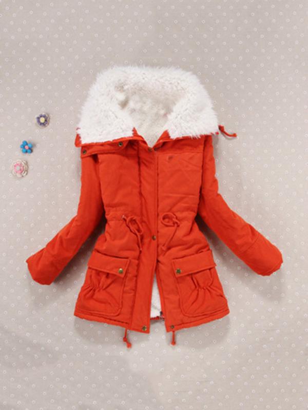 Seindeal Pockets Loose Drawstring Pockets Maternity Padded Coat for Women