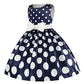 Seindeal Toddle Party Dress Vintage Polka Dot Dress Kids Formal for Baby Birthday Age 0-10 Years