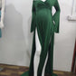 Seindeal Off Shoulder Flare Long Sleeve Double SlitMaxi Maternity Dress for Baby Shower Fall
