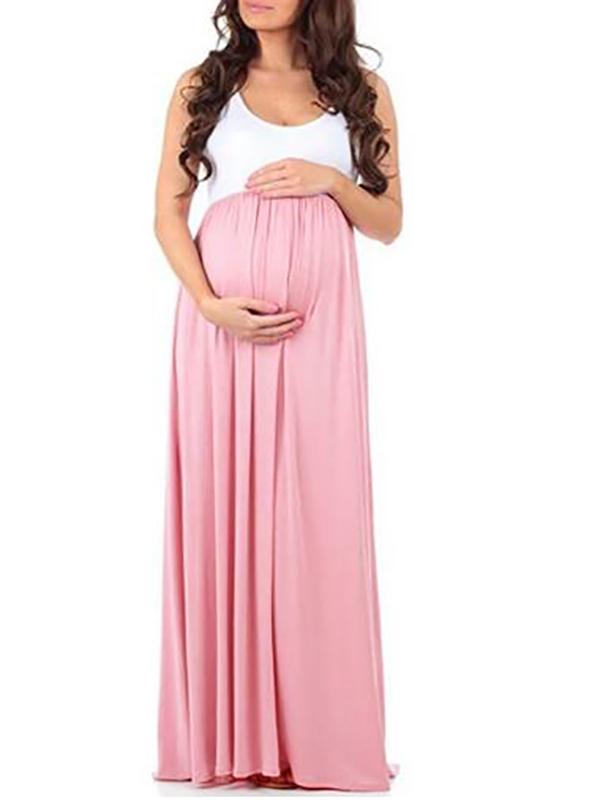 Draped Elegant Maternity Party Maxi Dress For Babyshower