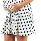 Women's Floral Maternity Wrap Dress Short Length V Neck with Waist Belt