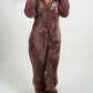 Zipper Plus Size Long Sleeve Christmas Maternity Cute Jumpsuit