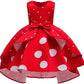 Girls Party Dress Dot Princess Dress for Girls Formal Dresses Elegant Baby Girls Dress Age 0-10 Years