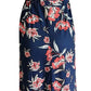 Women's Summer Floral Maxi Dress Waist Tie V Neck Irregular Hem Short Sleeve Photography Casual Maternity Dresses