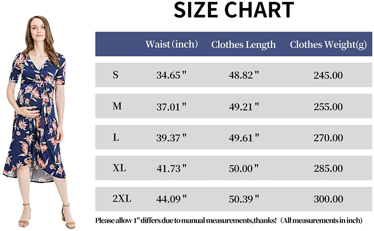 Women's Summer Floral Maxi Dress Waist Tie V Neck Irregular Hem Short Sleeve Photography Casual Maternity Dresses