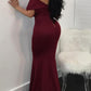 Off Shoulder Bodycon Mermaid Maternity Maxi Dress