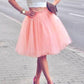 CarmineRose Mesh Tiered Beautiful Regular Elastic Waist Women's Tulle Skirt