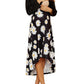 Seindeal Daisy Print Irregular Breast-feeding High-low Nursing Maternity Dress