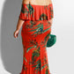 Seindeal Sunflowers Plus Size Maternity Dress Ruffle Off Shoulder Photoshot Maxi Dresses