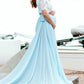 Seindeal Maxi Lace Maternity Photoshoot Dress with Cut Out Flowy Blue White Pink