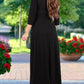 Seindeal Sashes V-neck Maxi Dress Maternity Baby Shower Fall Outfit for Banquet Elegant Party