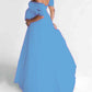 Seindeal Grenadine Lace Off Shoulder Baby Shower Party Maternity Maxi Dress