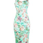 Floral Print Maternity Baby Shower Bodycon Midi Dress