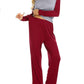 Seindeal Solid Round Neck Long Sleeve Maternity Nursing Pajama Set