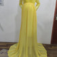 Seindeal Lace Big Swing V-neck Long Sleeve Maxi Maternity Photoshoot Dress