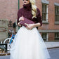 Seindeal  White Solid Color Draped High Waisted Tutu Puffy Party Midi Skirt Women Elegant Tulle Skirt