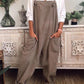 Solid color pockets long oversize women fashion dungarees
