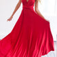 Red Backless Lacing V-Neck Spaghetti Straps Women Maxi Dresses Elegant Dress Evening Dress