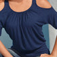 Solid Color Cut Out Round Neck Short Sleeve T-Shirt Regular Ladies Fashion Top