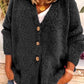 Solid Color Buttons V-Neck Long Sleeve Ladies Fashion Cardigans