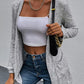 Solid Color Pockets Long Sleeve Women Fashion Cardigans Cardigan