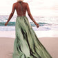 Halter Neck Spaghetti Strap Vacation Bohemian Maternity Maxi Dress